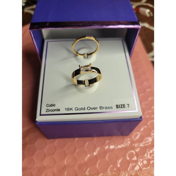 18k gold diamond ring - Picture 2 of 4